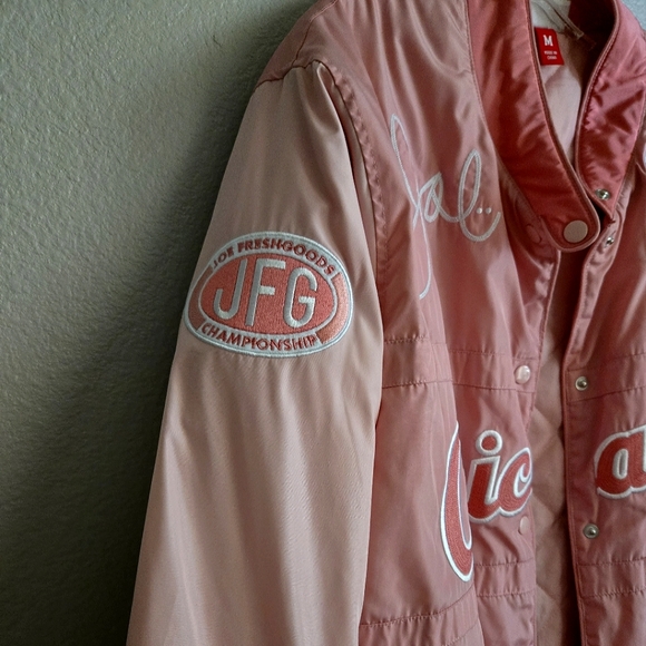 Joe Fresh Goods Chicago White Sox 2005 World Series Champions Pink Flames Coat - Picture 4 of 11